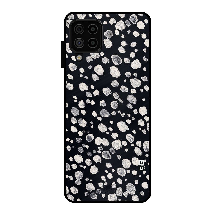 Classic Rocks Pattern Metal Back Case for Galaxy A22 4G