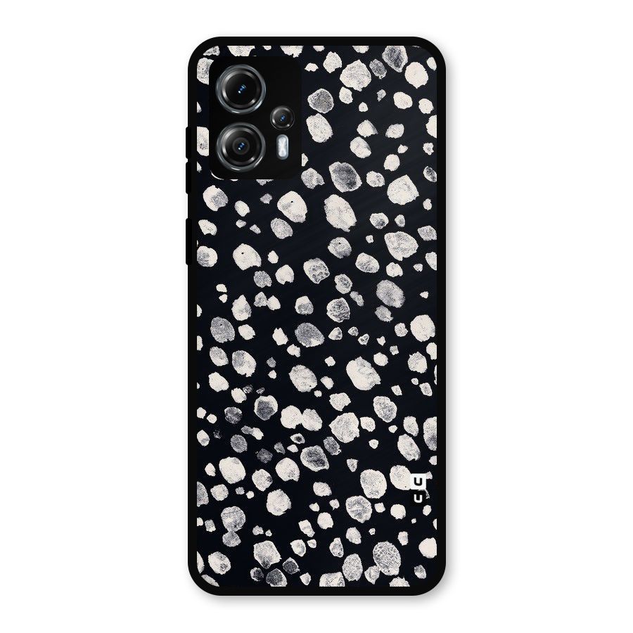 Classic Rocks Pattern Metal Back Case for Moto G13