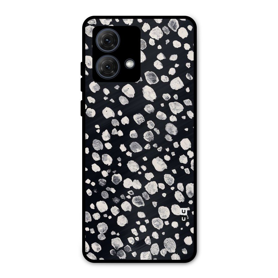 Classic Rocks Pattern Metal Back Case for Moto G84