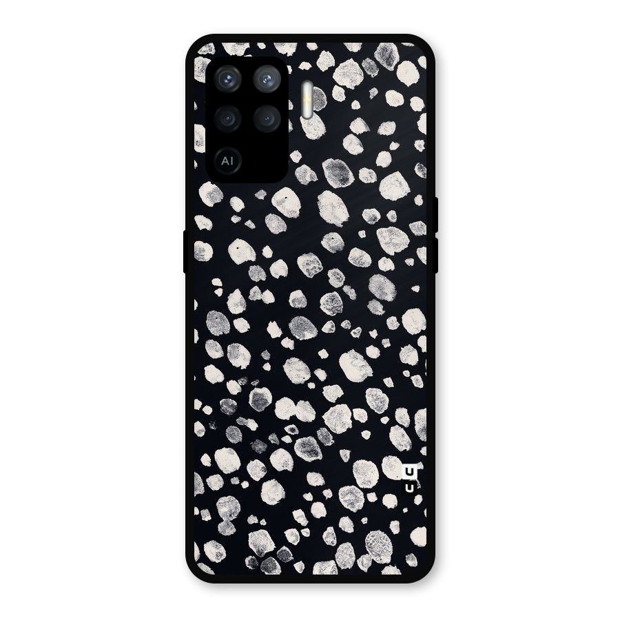 Classic Rocks Pattern Metal Back Case for Oppo F19 Pro