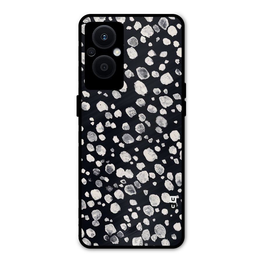 Classic Rocks Pattern Metal Back Case for Oppo F21 Pro 5G