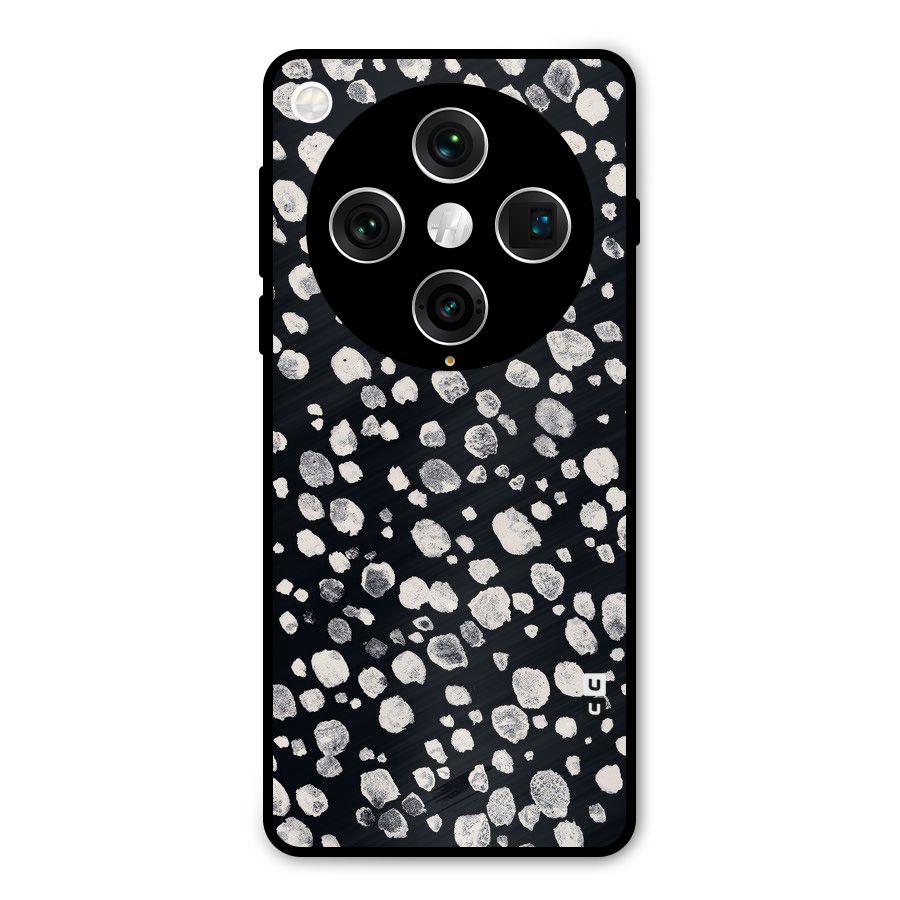 Classic Rocks Pattern Metal Back Case for Oppo Find X8 Pro