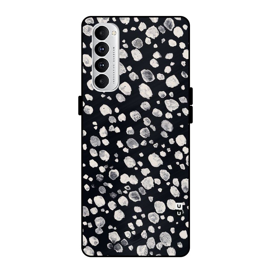 Classic Rocks Pattern Metal Back Case for Oppo Reno4 Pro