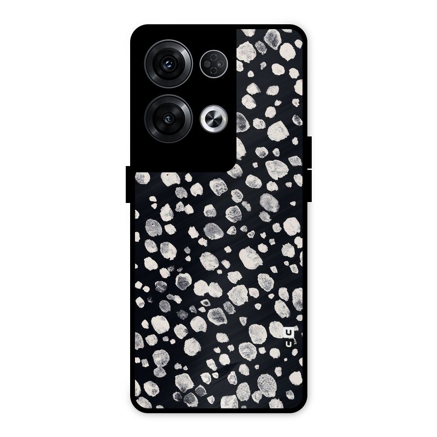 Classic Rocks Pattern Metal Back Case for Oppo Reno8 Pro 5G