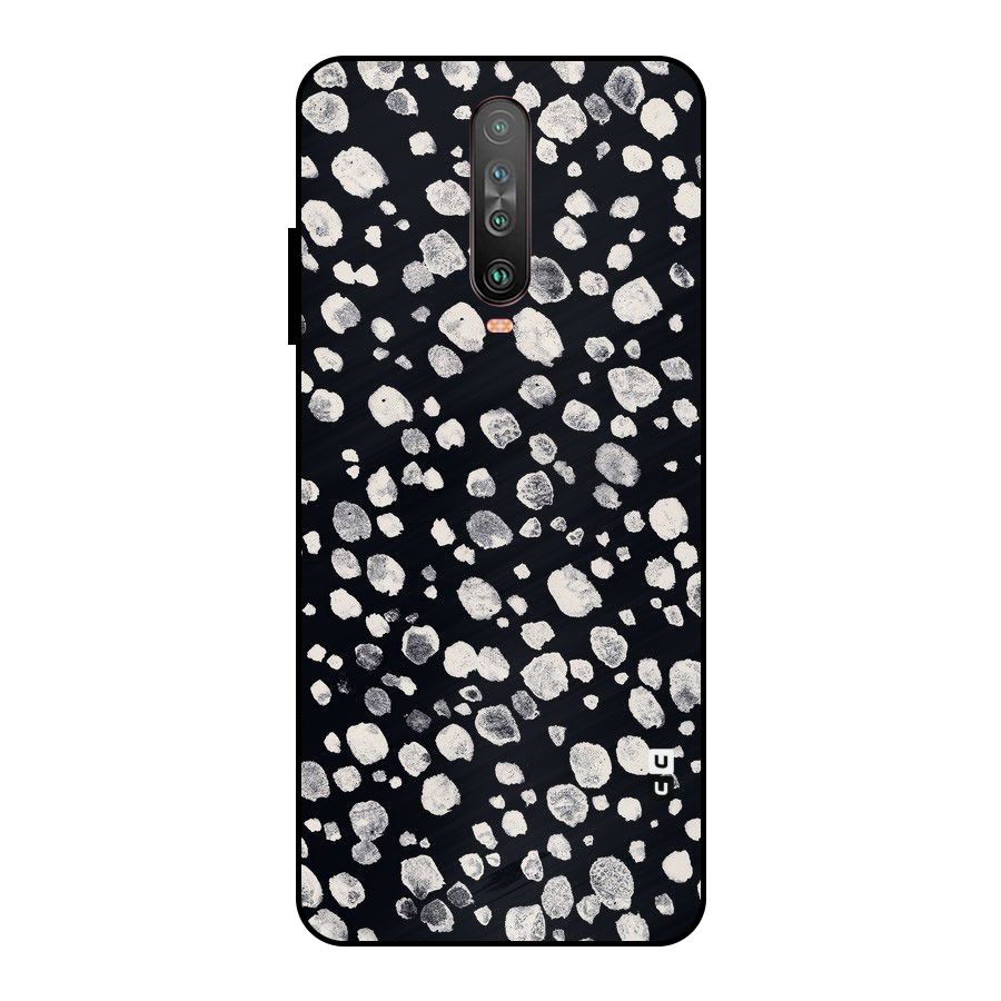 Classic Rocks Pattern Metal Back Case for Poco X2