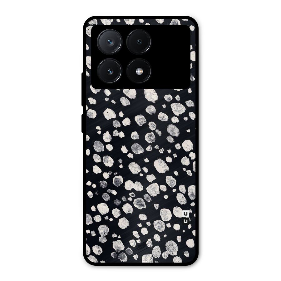 Classic Rocks Pattern Metal Back Case for Poco X6 Pro