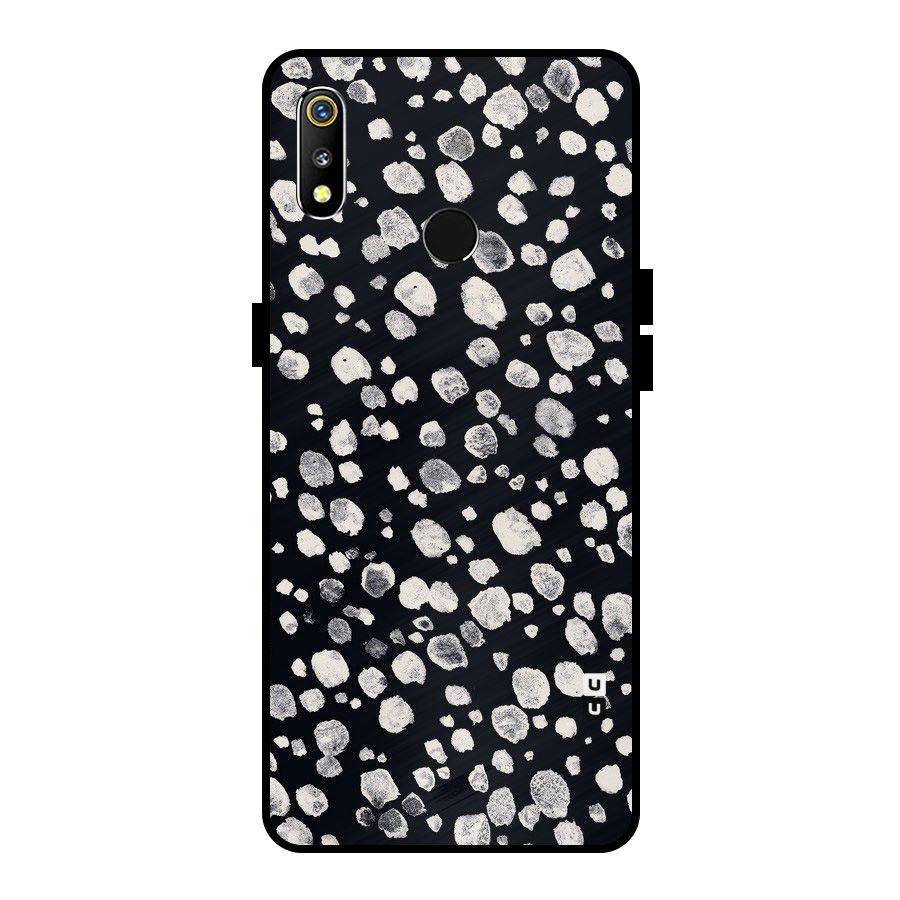 Classic Rocks Pattern Metal Back Case for Realme 3