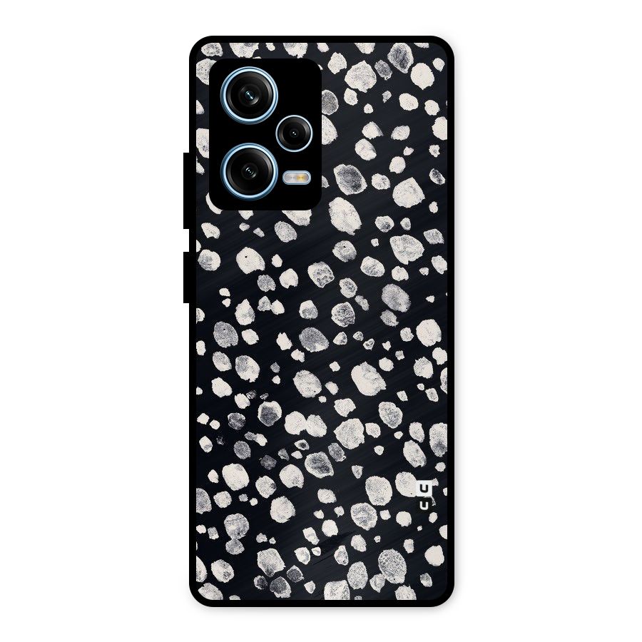 Classic Rocks Pattern Metal Back Case for Redmi Note 12 Pro