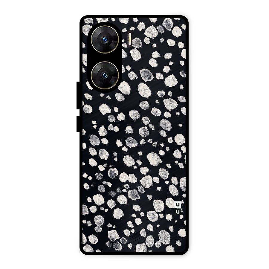 Classic Rocks Pattern Metal Back Case for Vivo V29e