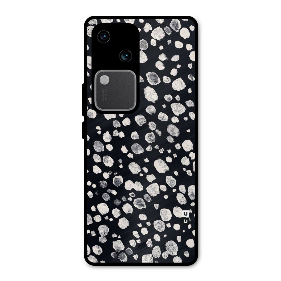 Classic Rocks Pattern Metal Back Case for Vivo V30