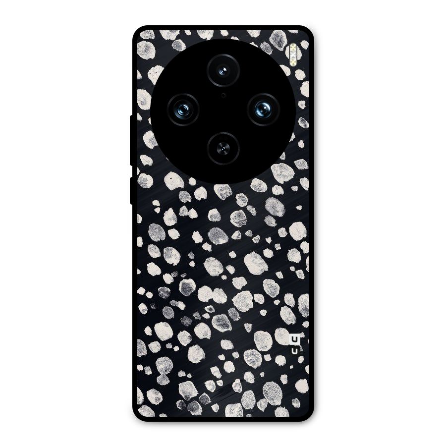 Classic Rocks Pattern Metal Back Case for Vivo X100 Pro