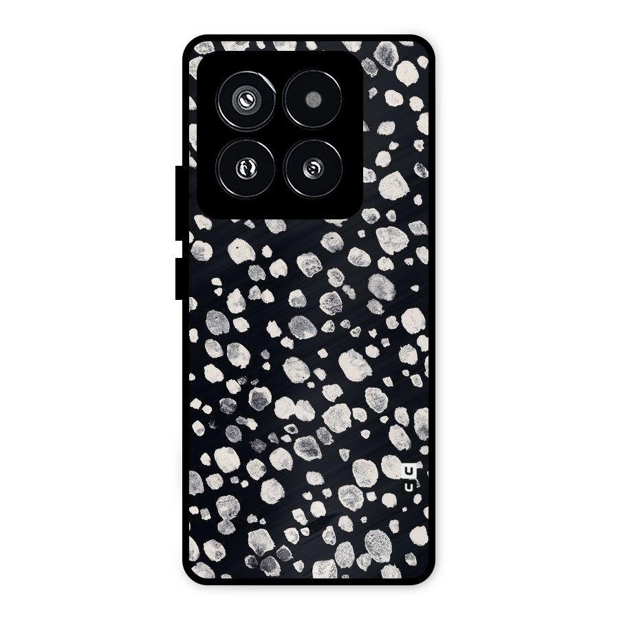 Classic Rocks Pattern Metal Back Case for Xiaomi 14 Pro