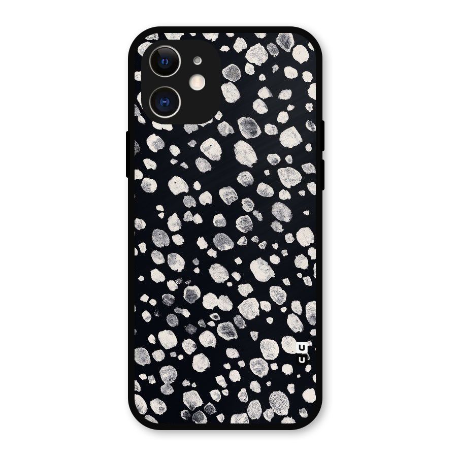 Classic Rocks Pattern Metal Back Case for iPhone 12