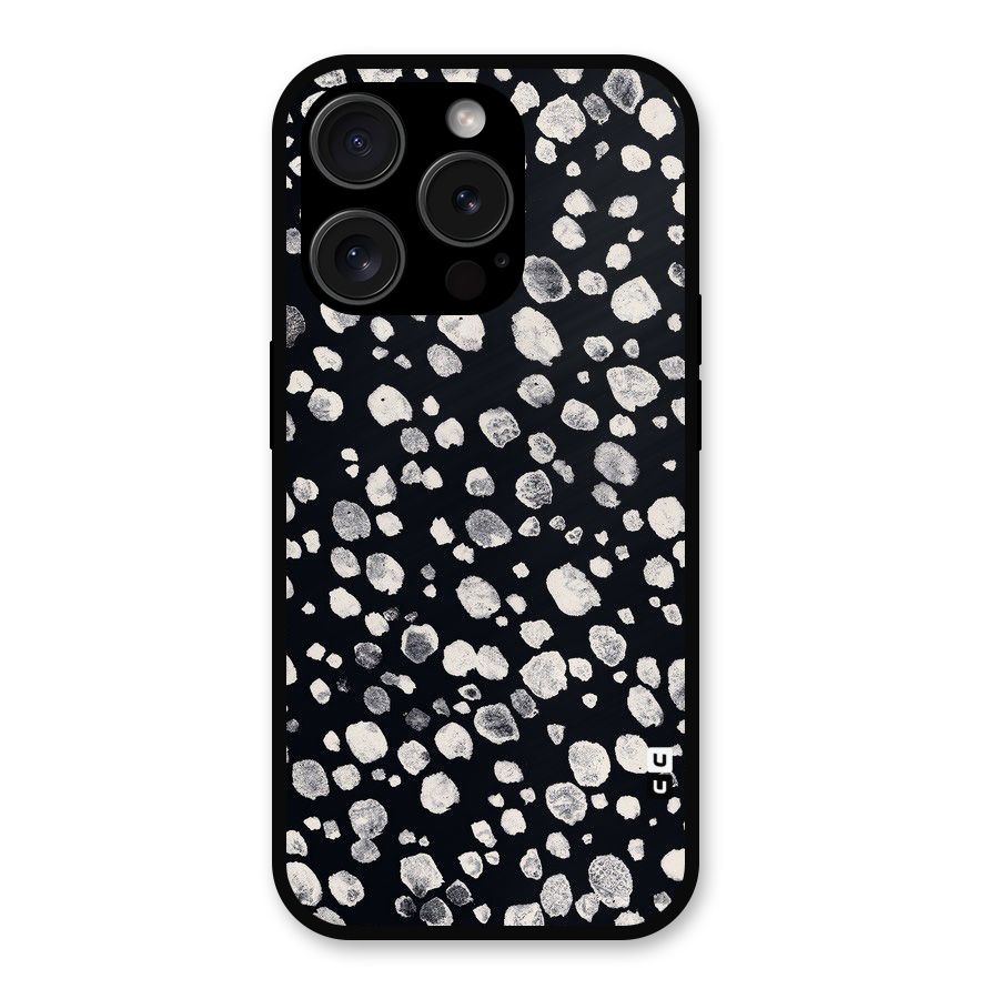 Classic Rocks Pattern Metal Back Case for iPhone 15 Pro