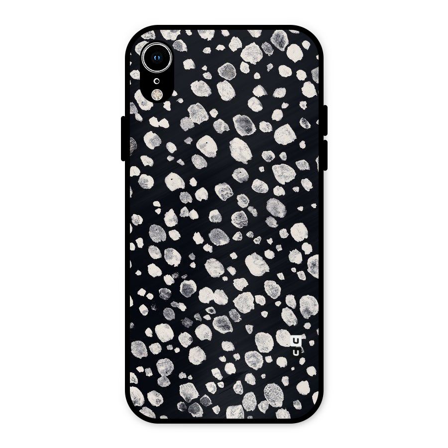 Classic Rocks Pattern Metal Back Case for iPhone XR