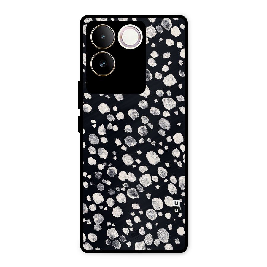Classic Rocks Pattern Metal Back Case for iQOO Z7 Pro