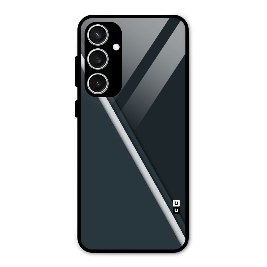 Classic Single Stripe Glass Back Case for Galaxy S23 FE