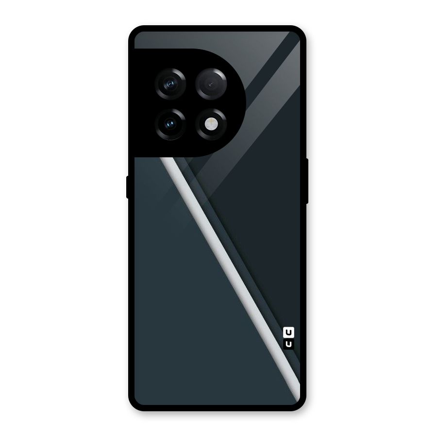 Classic Single Stripe Glass Back Case for OnePlus 11R