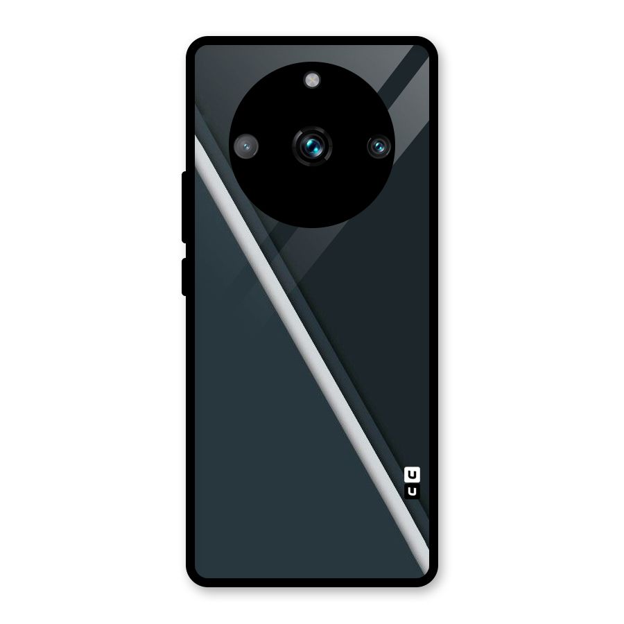 Classic Single Stripe Glass Back Case for Realme Narzo 60 Pro