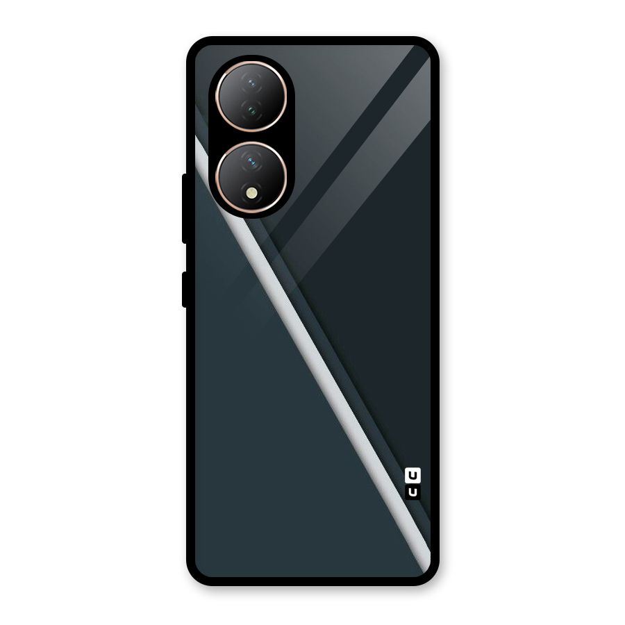 Classic Single Stripe Glass Back Case for Vivo Y100A
