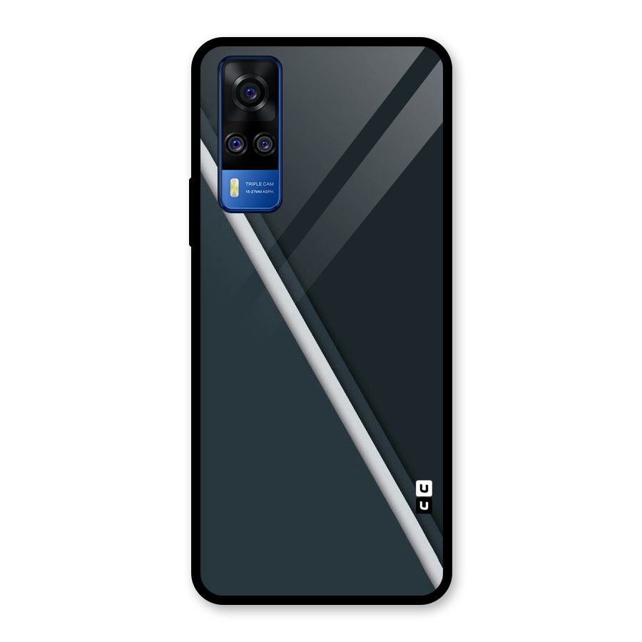 Classic Single Stripe Glass Back Case for Vivo Y31