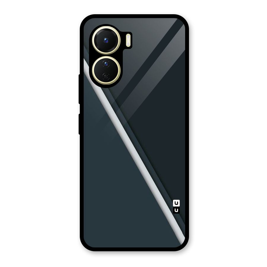 Classic Single Stripe Glass Back Case for Vivo Y56