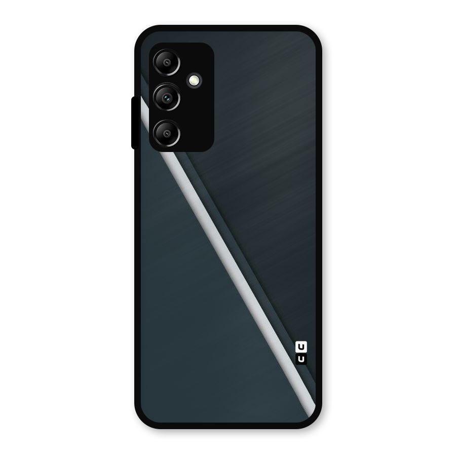 Classic Single Stripe Metal Back Case for Galaxy A14 5G