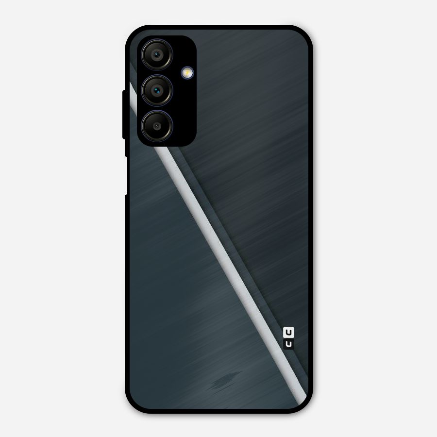 Classic Single Stripe Metal Back Case for Galaxy A15 5G
