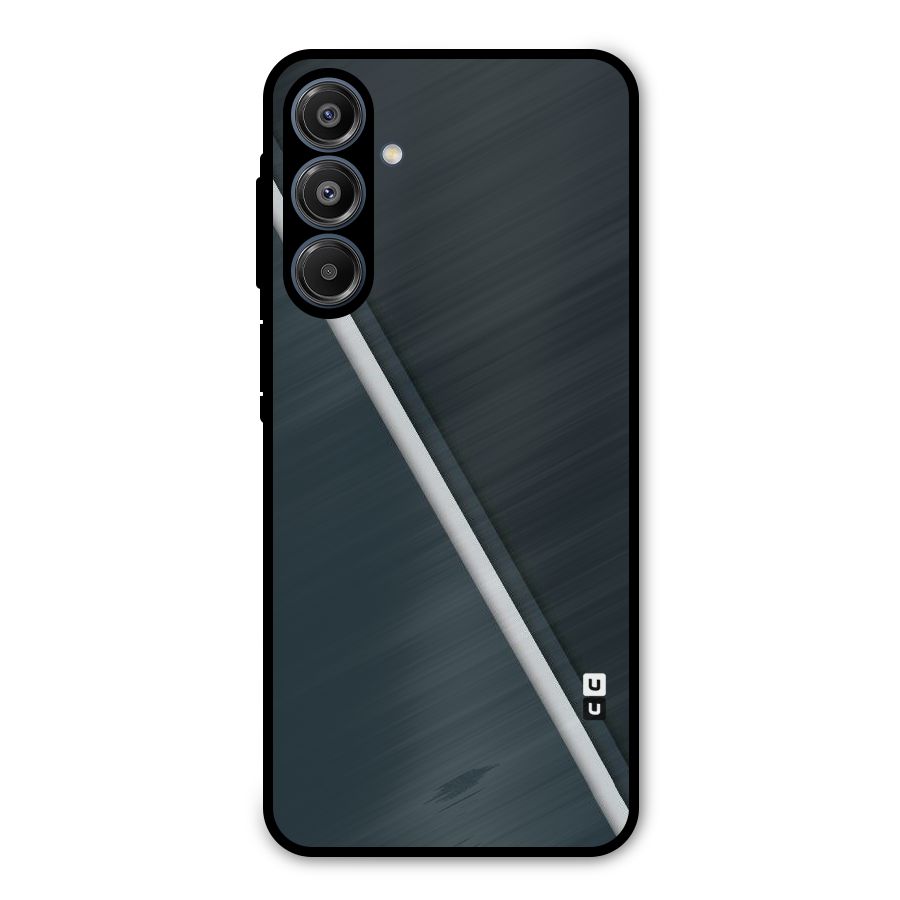 Classic Single Stripe Metal Back Case for Galaxy A16 5G