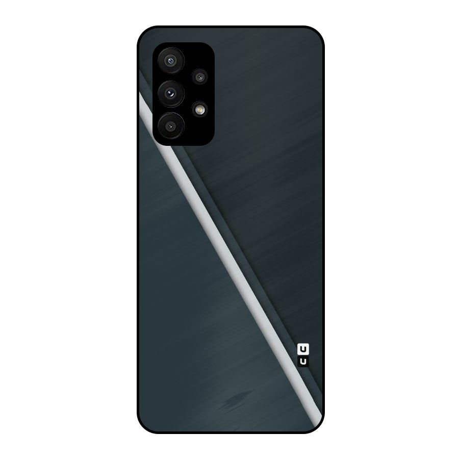 Classic Single Stripe Metal Back Case for Galaxy A23