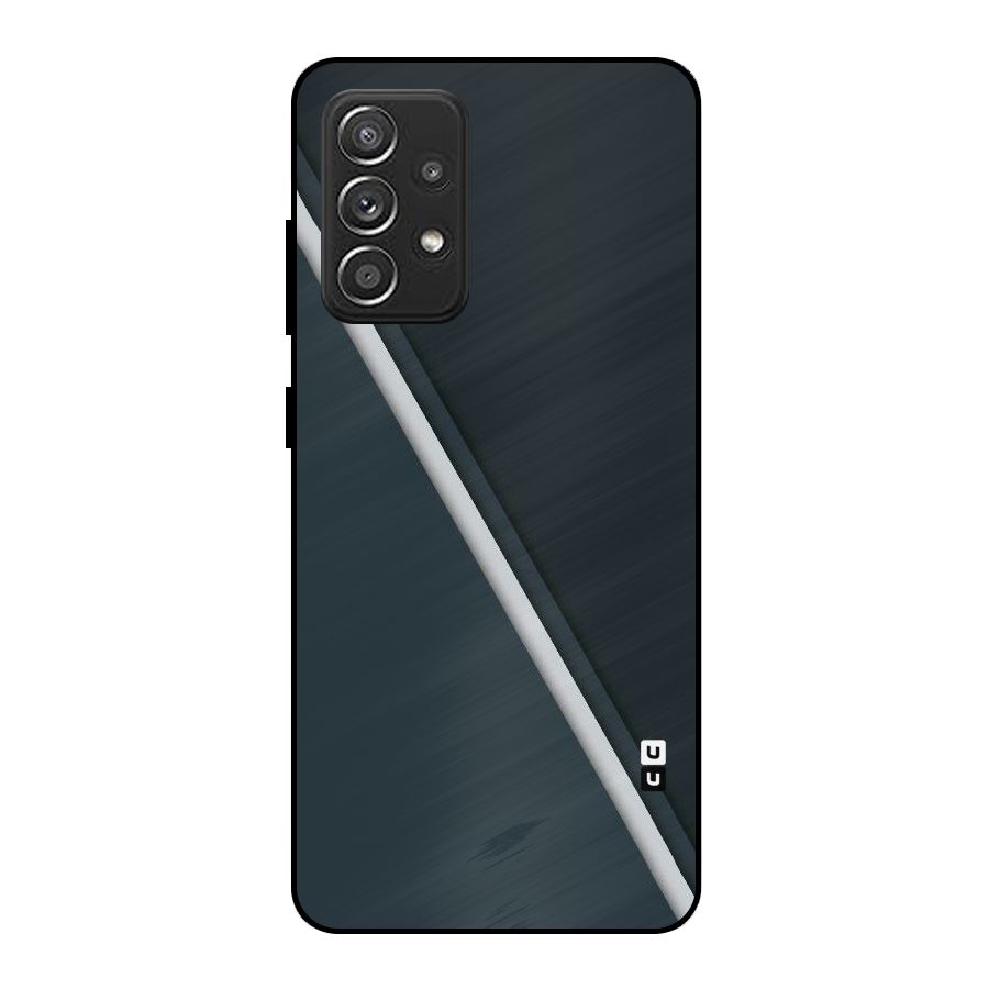 Classic Single Stripe Metal Back Case for Galaxy A52s 5G