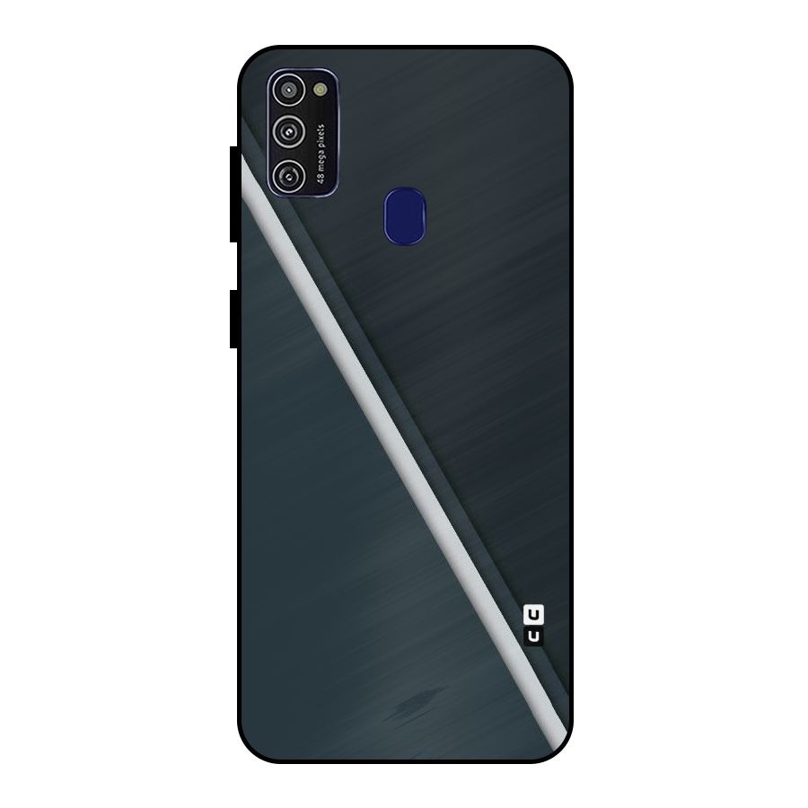 Classic Single Stripe Metal Back Case for Galaxy M30s