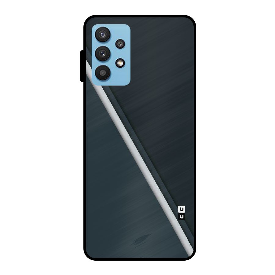Classic Single Stripe Metal Back Case for Galaxy M32 5G