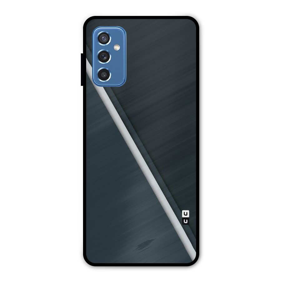 Classic Single Stripe Metal Back Case for Galaxy M52 5G