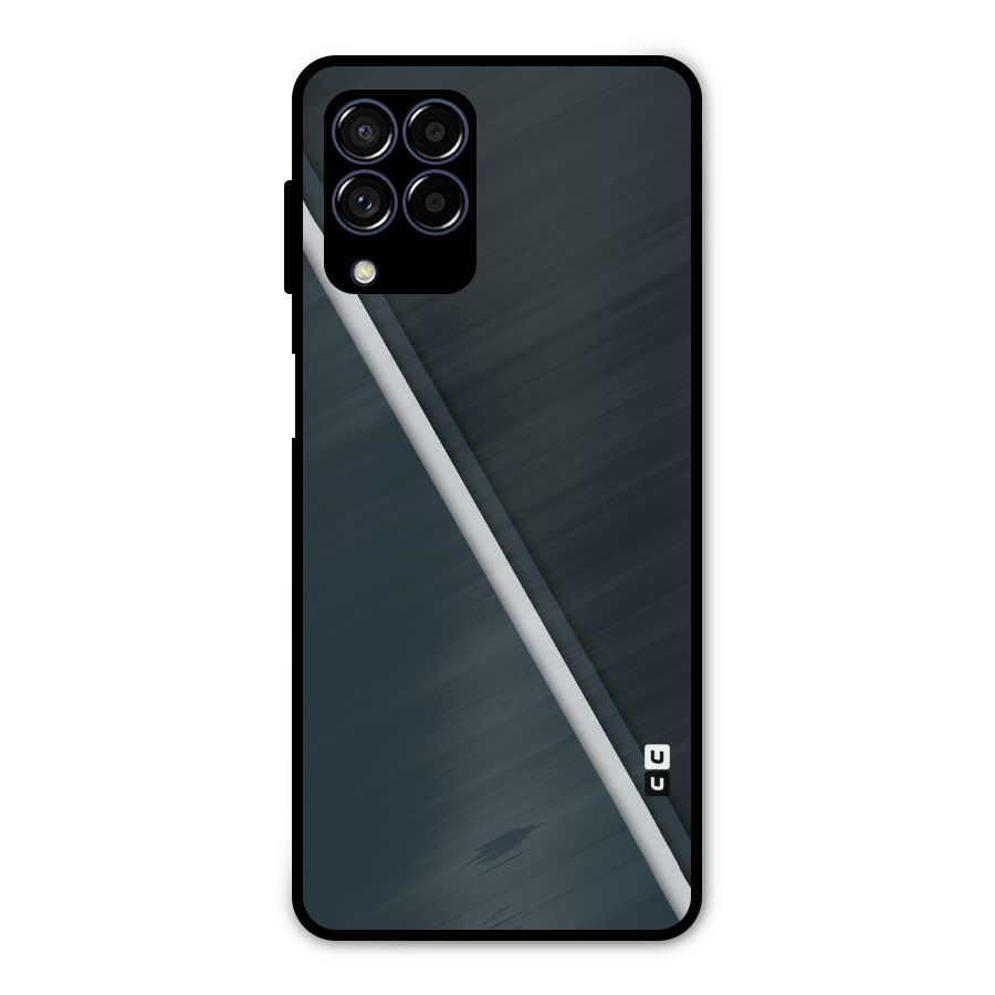 Classic Single Stripe Metal Back Case for Galaxy M53 5G
