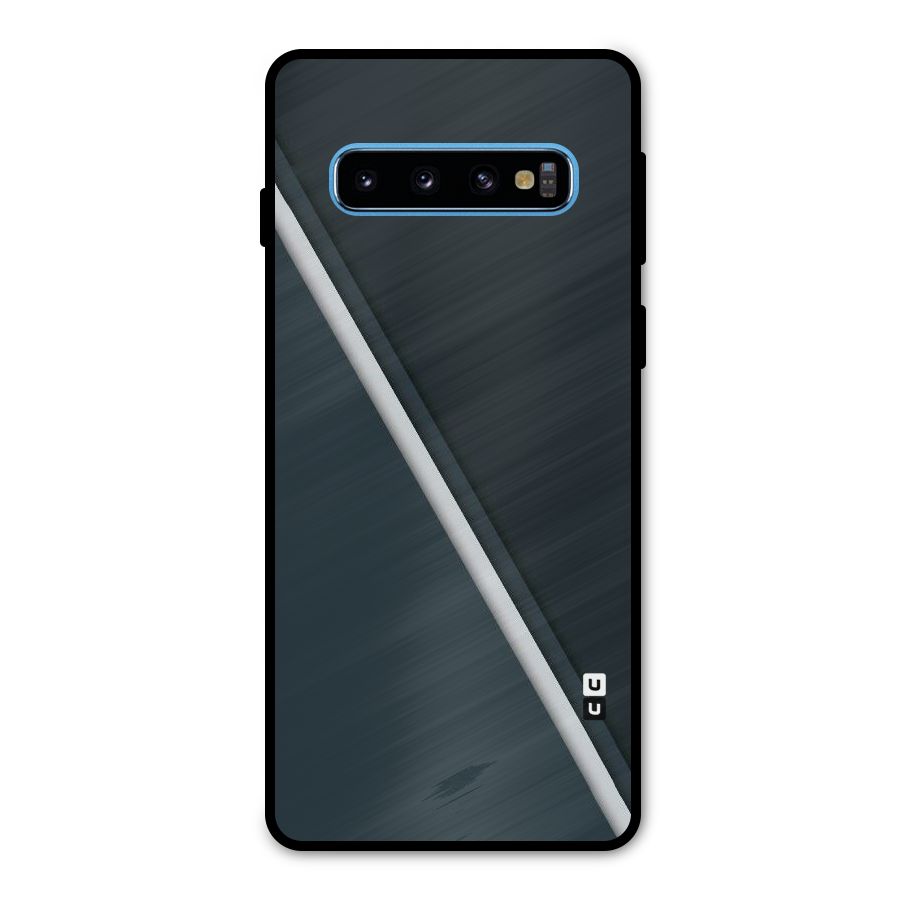 Classic Single Stripe Metal Back Case for Galaxy S10
