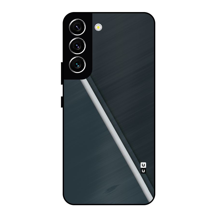 Classic Single Stripe Metal Back Case for Galaxy S22 5G