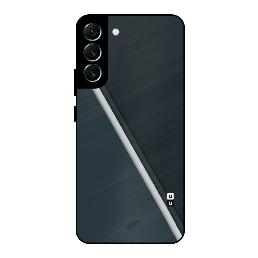 Classic Single Stripe Metal Back Case for Galaxy S22 Plus 5G