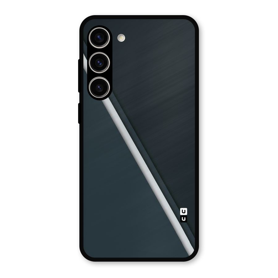 Classic Single Stripe Metal Back Case for Galaxy S23 Plus