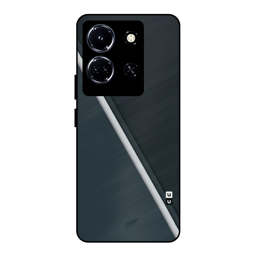 Classic Single Stripe Metal Back Case for Infinix Note 30 5G