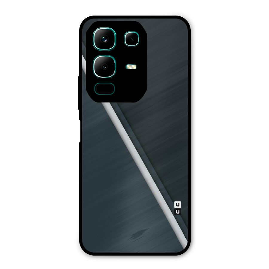 Classic Single Stripe Metal Back Case for Infinix Note 50x