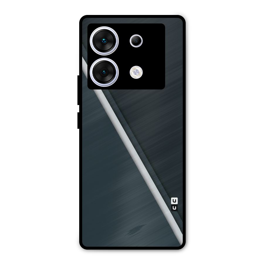 Classic Single Stripe Metal Back Case for Infinix Zero 30 5G