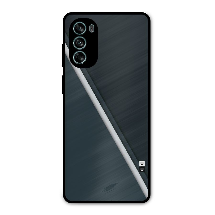 Classic Single Stripe Metal Back Case for Moto G62