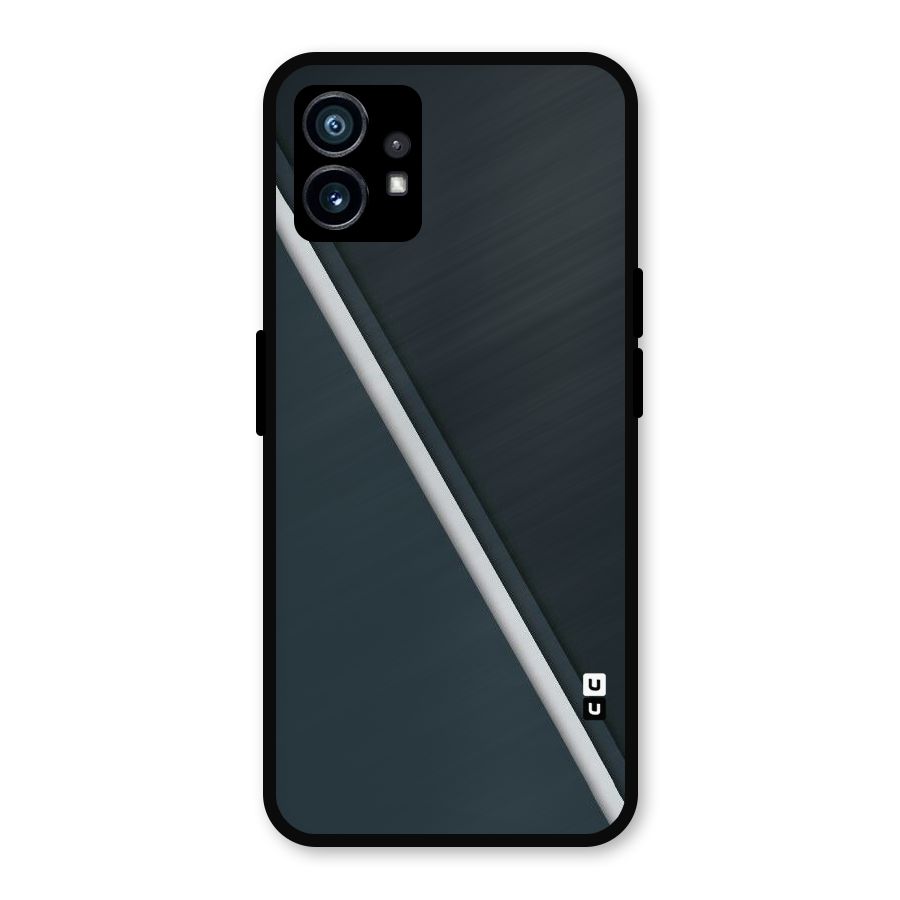 Classic Single Stripe Metal Back Case for Nothing Phone 1
