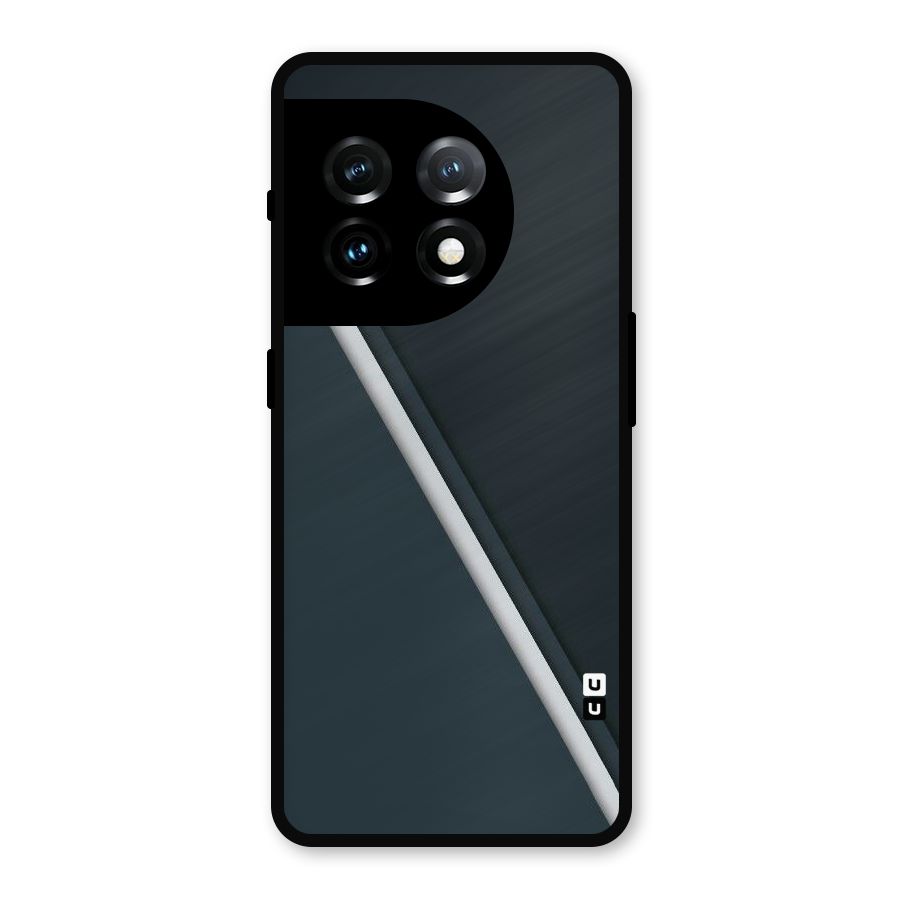 Classic Single Stripe Metal Back Case for OnePlus 11