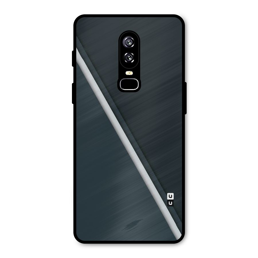 Classic Single Stripe Metal Back Case for OnePlus 6