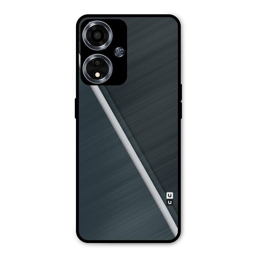 Classic Single Stripe Metal Back Case for Oppo A59