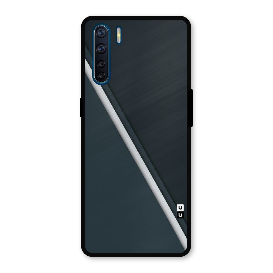 Classic Single Stripe Metal Back Case for Oppo F15