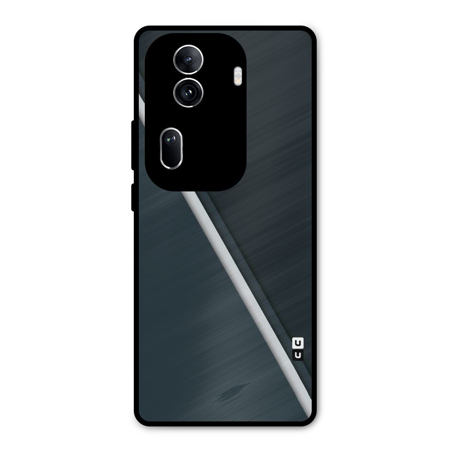 Classic Single Stripe Metal Back Case for Oppo Reno11 Pro 5G