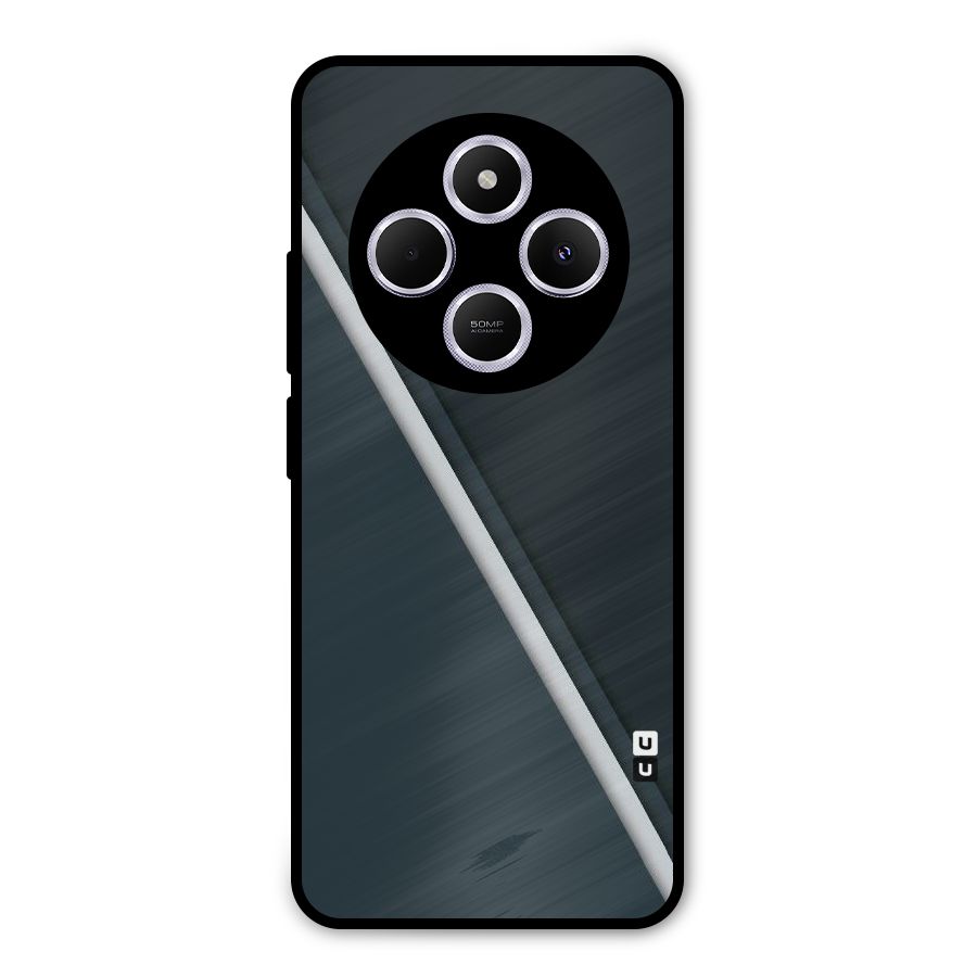 Classic Single Stripe Metal Back Case for Poco M7